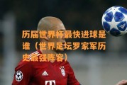 历史世界杯进球记录最多的传奇人物（揭秘世界杯进球之王的足球故事）